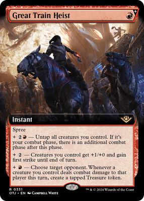 Great Train Heist (Extended Art) card from Outlaws of Thunder Junction