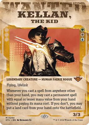 Kellan, the Kid (Showcase) card from Outlaws of Thunder Junction
