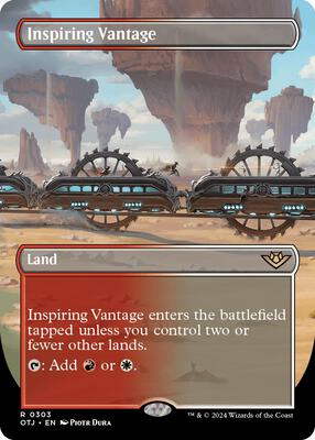 Inspiring Vantage (Borderless) card from Outlaws of Thunder Junction