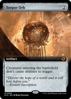 Torpor Orb (Extended Art) card from Outlaws of Thunder Junction: The Big Score