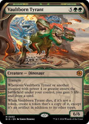 Vaultborn Tyrant (Showcase) card from Outlaws of Thunder Junction: The Big Score