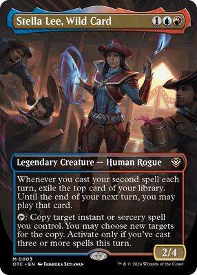 Stella Lee, Wild Card (Borderless) card from Commander: Outlaws of Thunder Junction