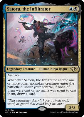 Satoru, the Infiltrator card from Outlaws of Thunder Junction