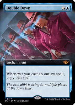 Double Down (Extended Art) card from Outlaws of Thunder Junction