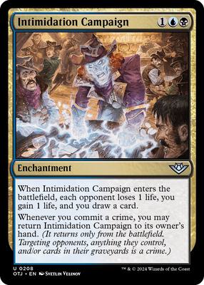 Intimidation Campaign card from Outlaws of Thunder Junction