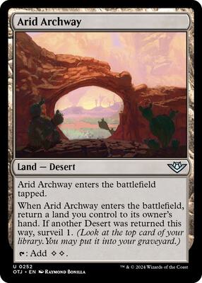 Arid Archway card from Outlaws of Thunder Junction