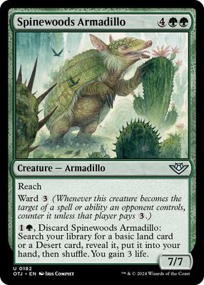 Spinewoods Armadillo card from Outlaws of Thunder Junction