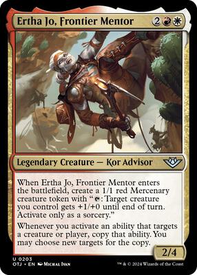 Ertha Jo, Frontier Mentor card from Outlaws of Thunder Junction