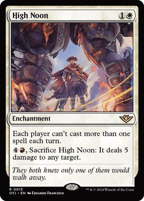 High Noon card from Outlaws of Thunder Junction