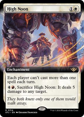 High Noon (Extended Art) card from Outlaws of Thunder Junction