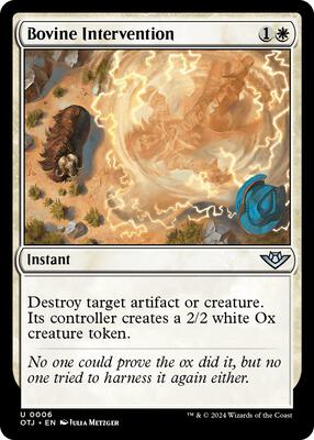 Bovine Intervention card from Outlaws of Thunder Junction