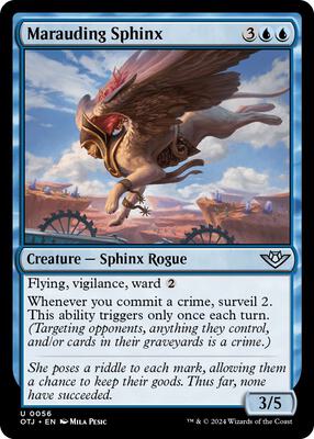Marauding Sphinx card from Outlaws of Thunder Junction