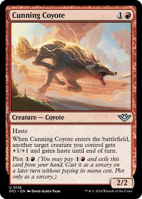 Cunning Coyote card from Outlaws of Thunder Junction