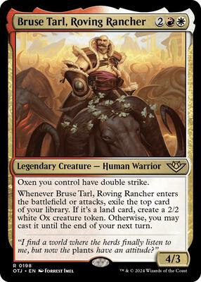 Bruse Tarl, Roving Rancher card from Outlaws of Thunder Junction