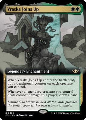 Vraska Joins Up (Extended Art) card from Outlaws of Thunder Junction