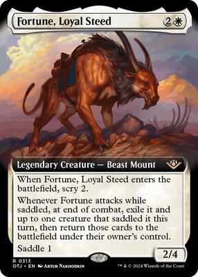 Fortune, Loyal Steed (Extended Art) card from Outlaws of Thunder Junction