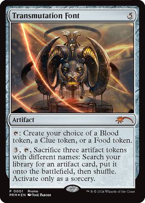 Transmutation Font card from Launch Party & Release Event Promos