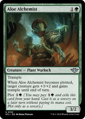 Aloe Alchemist card from Outlaws of Thunder Junction