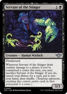 Servant of the Stinger card from Outlaws of Thunder Junction