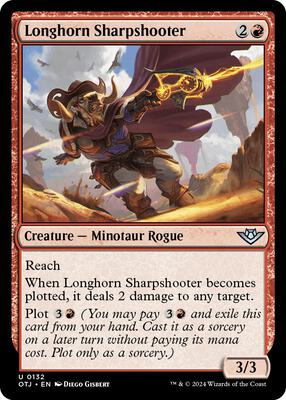 Longhorn Sharpshooter card from Outlaws of Thunder Junction