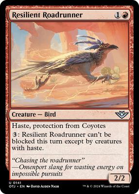 Resilient Roadrunner card from Outlaws of Thunder Junction
