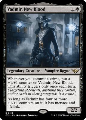 Vadmir, New Blood card from Outlaws of Thunder Junction
