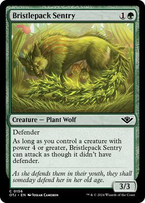 Bristlepack Sentry card from Outlaws of Thunder Junction