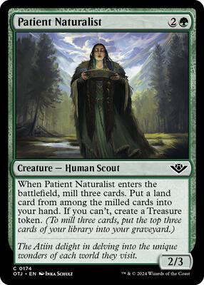 Patient Naturalist card from Outlaws of Thunder Junction
