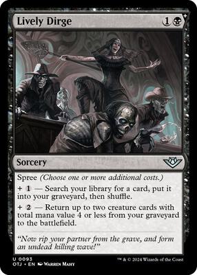 Lively Dirge card from Outlaws of Thunder Junction