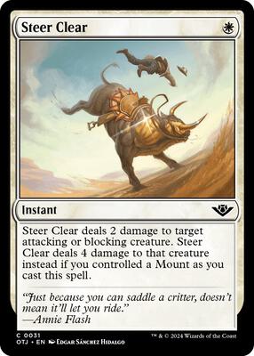 Steer Clear card from Outlaws of Thunder Junction