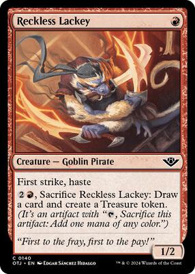 Reckless Lackey card from Outlaws of Thunder Junction