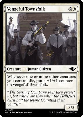 Vengeful Townsfolk card from Outlaws of Thunder Junction