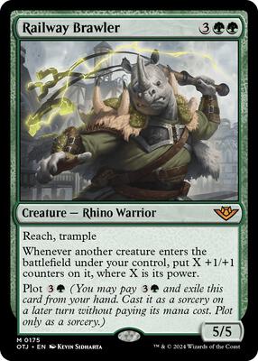 Railway Brawler card from Outlaws of Thunder Junction