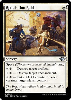 Requisition Raid card from Outlaws of Thunder Junction