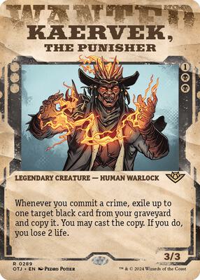 Kaervek, the Punisher (Showcase) card from Outlaws of Thunder Junction