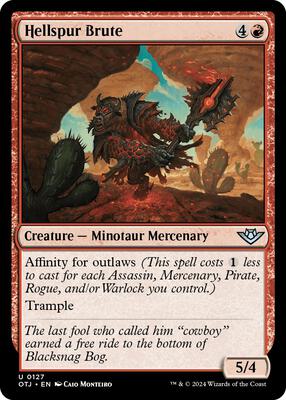 Hellspur Brute card from Outlaws of Thunder Junction