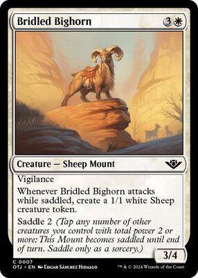 Bridled Bighorn card from Outlaws of Thunder Junction