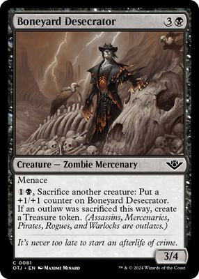 Boneyard Desecrator card from Outlaws of Thunder Junction