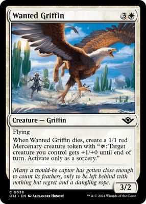 Wanted Griffin card from Outlaws of Thunder Junction
