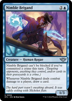 Nimble Brigand card from Outlaws of Thunder Junction