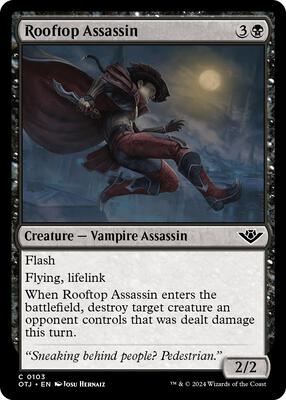 Rooftop Assassin card from Outlaws of Thunder Junction