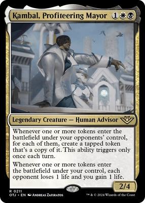 Kambal, Profiteering Mayor card from Outlaws of Thunder Junction