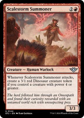 Scalestorm Summoner card from Outlaws of Thunder Junction