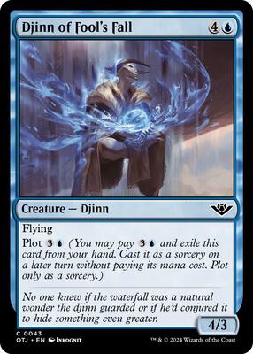 Djinn of Fool's Fall card from Outlaws of Thunder Junction