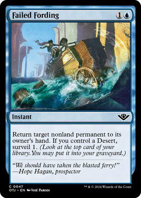 Failed Fording card from Outlaws of Thunder Junction