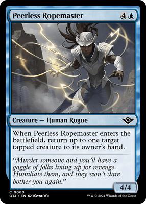 Peerless Ropemaster card from Outlaws of Thunder Junction
