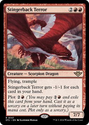 Stingerback Terror card from Outlaws of Thunder Junction