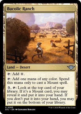 Bucolic Ranch card from Outlaws of Thunder Junction