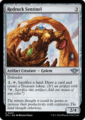 Redrock Sentinel card from Outlaws of Thunder Junction