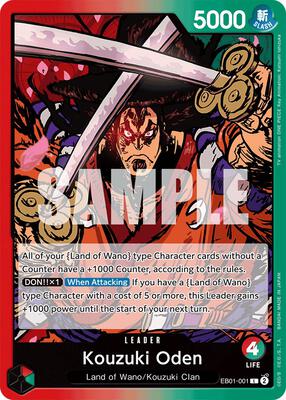 Kouzuki Oden card from Extra Booster: Memorial Collection